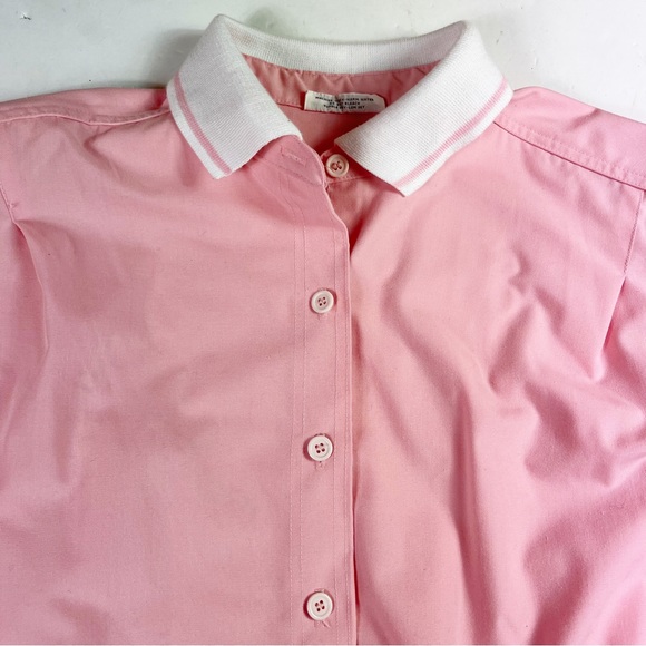 Vintage 80s Jacket Womens size 18 Pink Button Front Made in USA - Picture 11 of 11